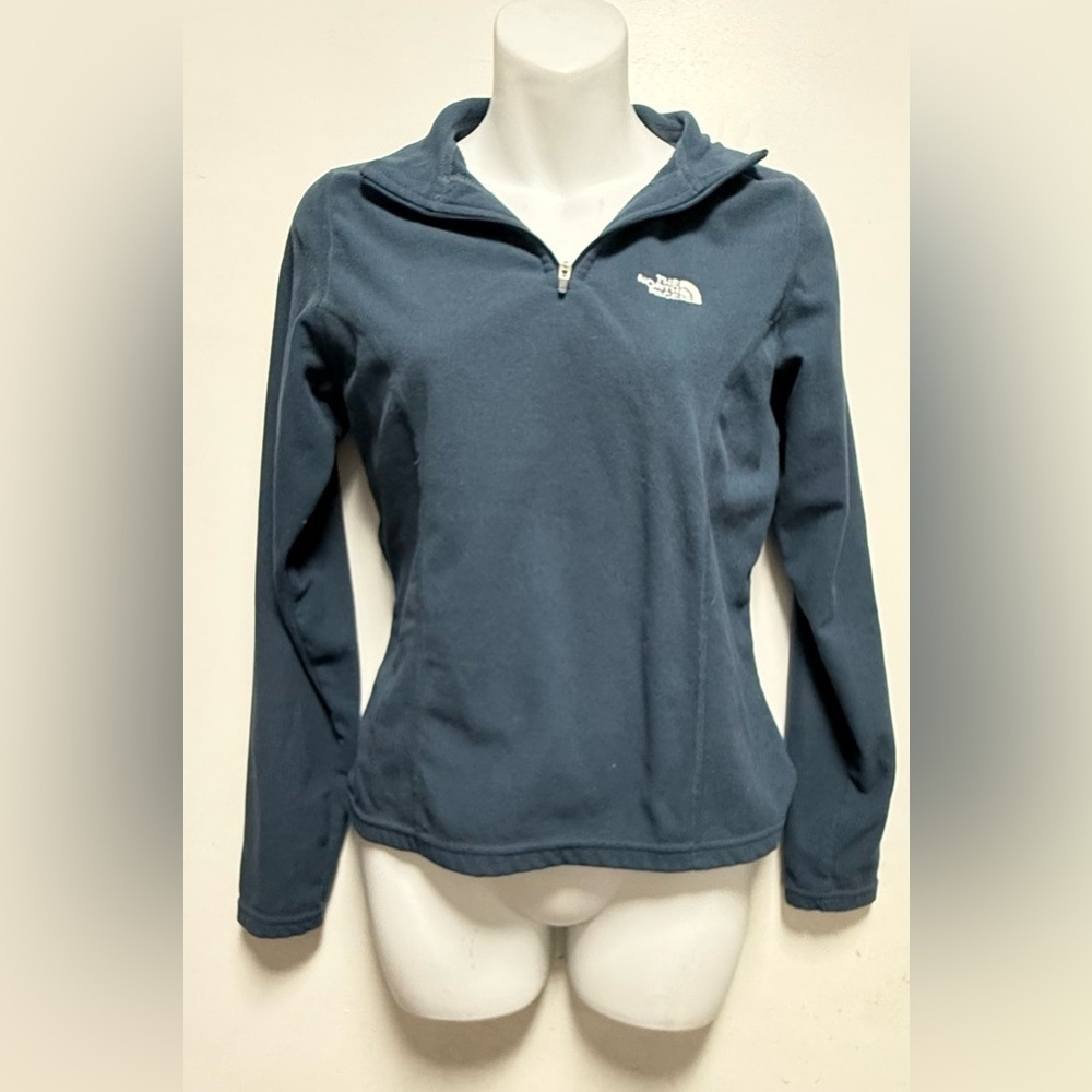 The North Face Women's Navy Quarter-Zip Sweatshirt XS